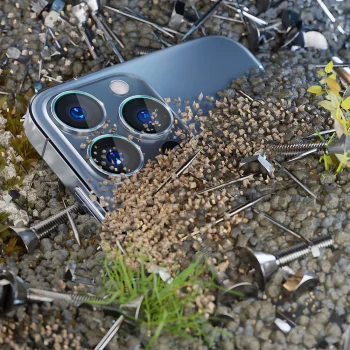 3mk Lens Protection Pro kameras aizsargstikls iPhone 15 Pro, zils