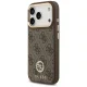 Guess iPhone 17 Pro чехол 4G Strass Logo MagSafe, коричневый