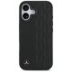 Mercedes iPhone 17 vāciņš Leather Laurel Leaves MagSafe, melns