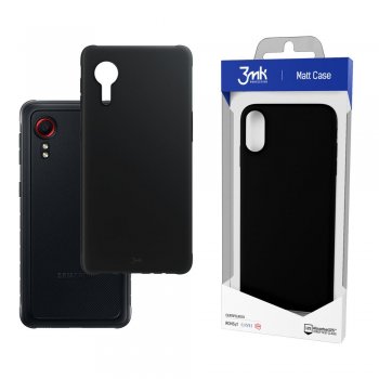Samsung Galaxy Xcover 5 (SM-G525F/DS) 3MK Matt Case Cover, Black | Matēts Telefona Maciņš Vāks Apvalks Bampers