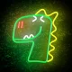 Неоновый ночник Динозавр Forever Light JURASSIC DINO FLNJ02 USB светильник на...