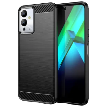Telefona vāciņš Carbon Case priekš Infinix Note 12i, TPU, melns