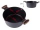Deep Pot with Lid and Non-Stick Coating, 6.84L, Black