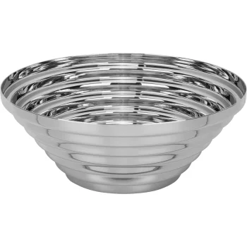 Круглая чаша Alessi Maya из нержавеющей стали, 20 см, серебристая