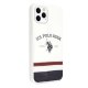 Apple iPhone 11 Pro 5.8\'\' US Polo Tricolor Pattern Collection Case Cover (USHCN58PCSTRB), White | Чехол Кейс...
