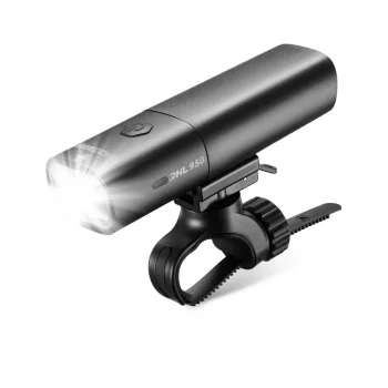Velosipēda priekšējais lukturis Rockbros RHL950 950 lm ar maināmu akumulatoru USB-C, melns
