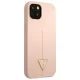 Guess Silicone Triangle vāciņš iPhone 13 mini, rozā
