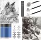 Professional Drawing and Sketching Art Set 144-Piece Kit in Portable Case