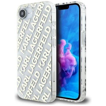 Karl Lagerfeld IML Repeat Logo vāciņš iPhone 16e, Zelta