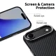 Чехол Tech-Protect для iPhone 17 Air Ion Carbon MagSafe, черный/серебристый