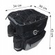 Carruzzo FIT PRO Double-sided Comfortable Bicycle Bag on the Trunk, Black