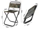 Folding Tourist and Fishing Chair, Camouflage