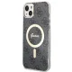 Apple iPhone 14 Plus 6.7\" Guess 4G Print MagSafe Case Cover (GUBPP14MH4EACSK) + Charger, Black