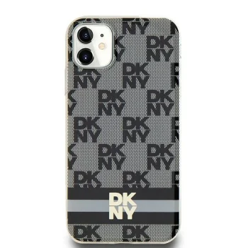 DKNY iPhone 11 / XR Case IML Checkered Mono Pattern MagSafe, Black
