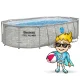 Bestway 56946 Frame Pool 488x305x107 cm, 11-in-1 Set