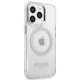 Чехол Guess Metal Outline MagSafe для iPhone 13 / 13 Pro - Серебристый
