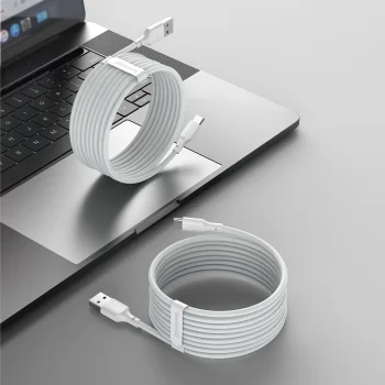 Baseus 2x set USB Typ C Cable Fast Charging PD and QC 40W 5A 1,5m, White | Провод для Зарядки...