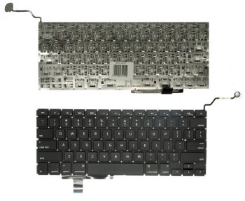 Apple MacBook Pro 17" A1297 tastatūra (US), melna