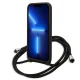 Чехол Karl Lagerfeld Leather Monogram Patch and Cord для iPhone 13 Pro / 13, Черный