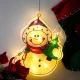 LED Window Decoration with Suction Cup Snowman