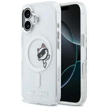 Karl Lagerfeld IML Peekaboo MagSafe чехол для iPhone 17 – прозрачный