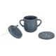 Silikona bērnu trauku komplekts 9 elementi, pelēks | Set of silicone children\'s dishes 9 elements
