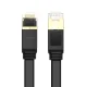Плоский интернет-кабель Ugreen Ethernet Patchcord RJ45 Cat 7 STP LAN 10 Gbps 3м черный...