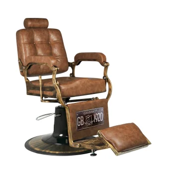 Bārddziņa krēsls Gabbiano Boss "Old Leather", gaiši brūns