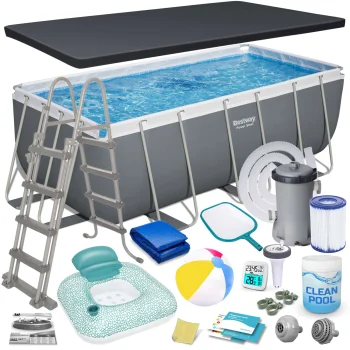 Каркасный бассейн Bestway 56456N 412x201x122 см, набор 17-в-1
