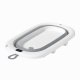 Foldable Baby Bathtub with Digital Thermometer for Travel, Gray