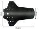 Universal MTB Bike Mudguard Set Front and Rear for 24–28 Inch Wheels, Black