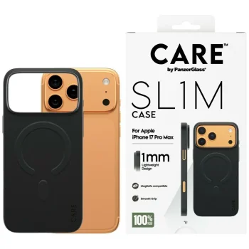 CARE by PanzerGlass SL1M MagSafe vāciņš iPhone 17 Pro Max - Melns