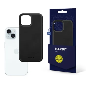 Чехол 3mk Hardy Silky Leather MagCase для Apple iPhone 15 Plus, Черный