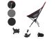 Folding Camping and Fishing Chair Black-Red
