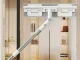 2-in-1 Telescopic Window and Floor Squeegee with Microfiber