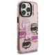 Чехол Karl Lagerfeld IML Multi K&C Head Pattern для iPhone 16 Pro Max, розовый
