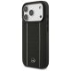Mercedes Leather Star Pattern Stripes MagSafe Phone Case Cover iPhone 17 Pro - Black