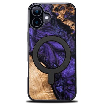 Bewood Unique Case for iPhone 16 - Violet with MagSafe