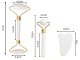 Jade Face Massager Set 3-in-1 Roller and Gua Sha Stone, White