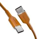 Puro ICON USB-C uz USB-C kabelis 1.5m, oranžs