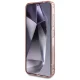 Чехол Guess Glitter Circle Classic Logo MagSafe для Samsung Galaxy S25 Pink