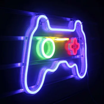 LED neona lampa Pad spēļu pults formā