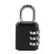 Combination Padlock for Suitcases and Bags, Black
