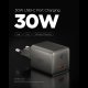 Spigen Essential EE301EU 30W sienas lādētājs, tumši pelēks