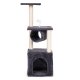 Kaķu koks Petsi ar mājiņu un skrāpējamiem stabiem, 94 cm aktivitāšu centrs, pelēks