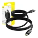 USB-C uz USB-C kabelis Baseus Tungsten Gold 100W 1m Melns
