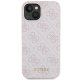Apple iPhone 15 6.1\'\' Guess 4G Metal Gold Logo Case Cover, Pink | Telefona Maciņš Vāks Apvalks Bampers