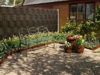Заборная лента MIKKO RATTAN MK-01, 12,75x0,19 м (1200 г/м²), темно-коричневая