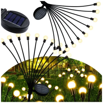 Садовые солнечные фонари шарики, 2 шт., 10 LED, 70 см