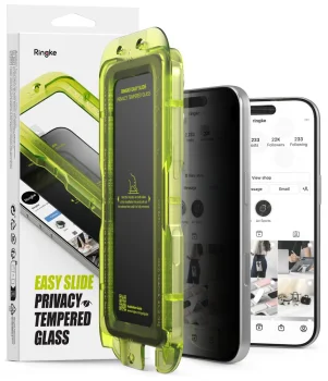 Aizsargstikls iPhone 18 Pro Max Ringke Easy Slide Privacy, 2 gab.